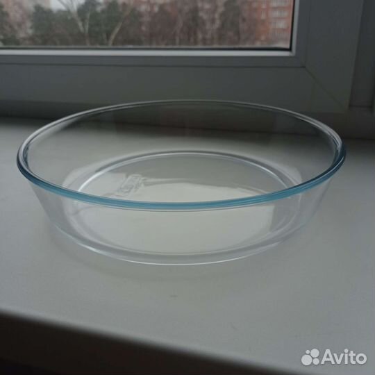 Форма для запекания круглая стеклянная pyrex