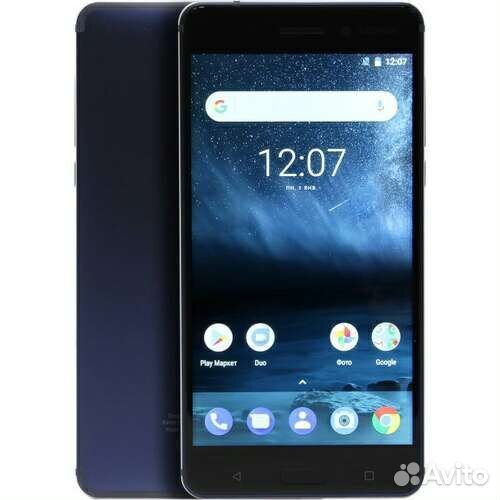 Nokia Смартфон Nokia 6 DS TA-1021 Tempered Blue
