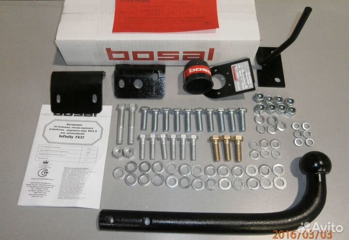 Фаркоп Инфинити (Infiniti) FX 37/50 2010-2014, In