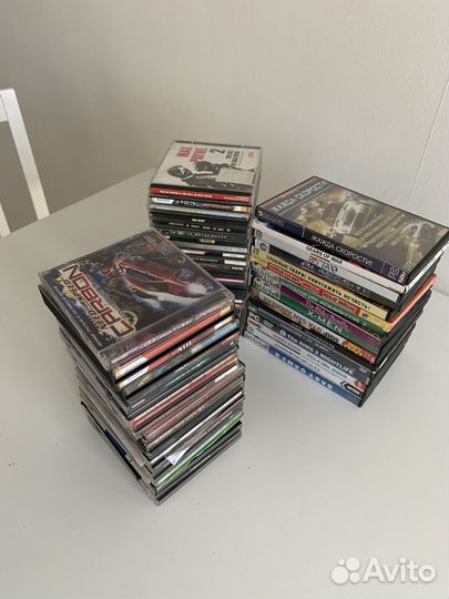 DVD и CD диски с играми (за 65 шт)