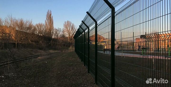 Забор сетка 3д