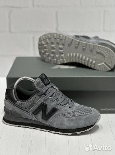 Кроссовки мужские new balance 574 сером цвете