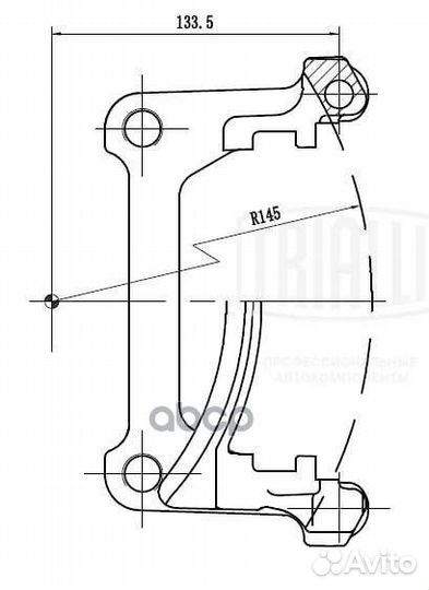 Скоба суппорта для а/м VW Transporter T5 (03)