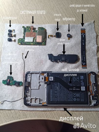 Запчасти Samsung a20s