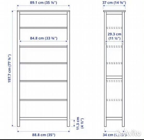 Стеллаж IKEA хемнэс