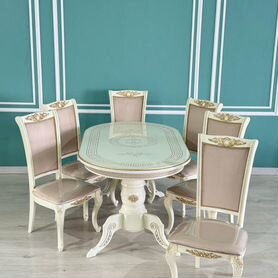 Комплект стола и 6 стульев