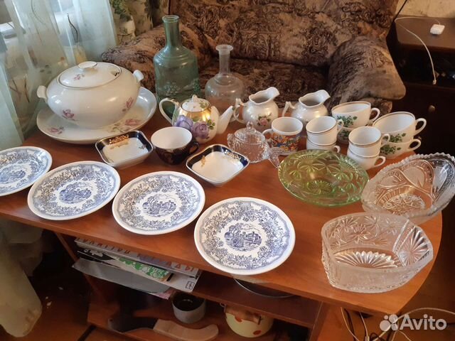 Посуда СССР фарфор стекло хрусталь