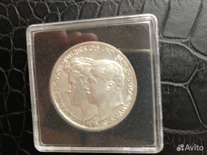 Германия. 3 марки 1910 года. оригинал. серебро