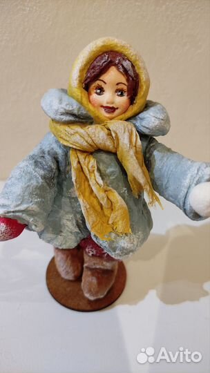 Ватные елочные игрушки СССР