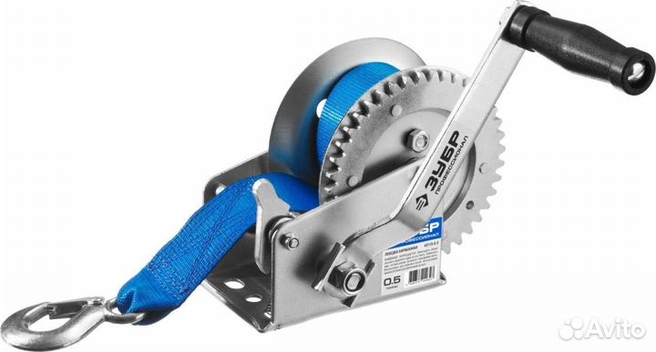 Лебедка ручная барабанная зубр Профессионал, тя