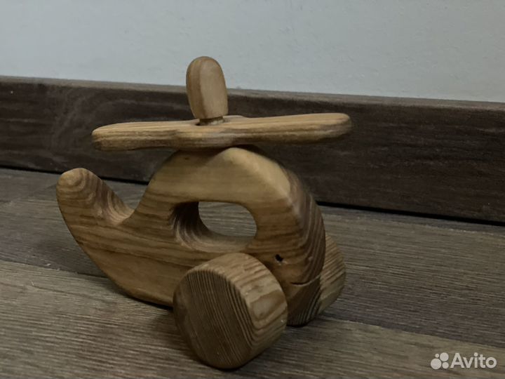 Деревянная игрушка вертолёт-кит