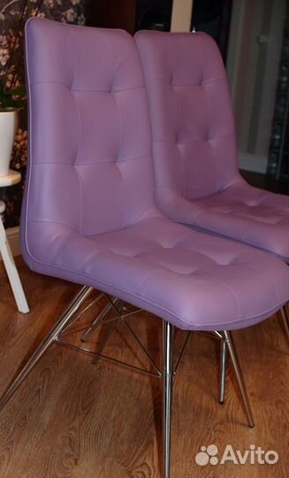 Стул стулья лиловый две штуки новые