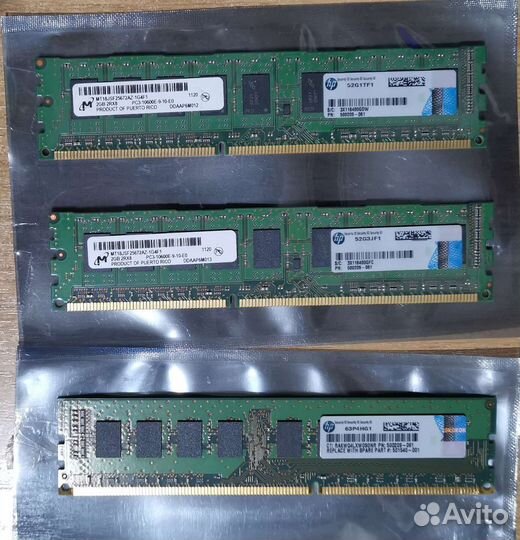 Память для сервера ECC unbuffered ddr3 2Гб