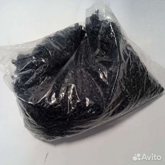 5000 шт. Люверсы металлические чёрные диаметр 5 мм