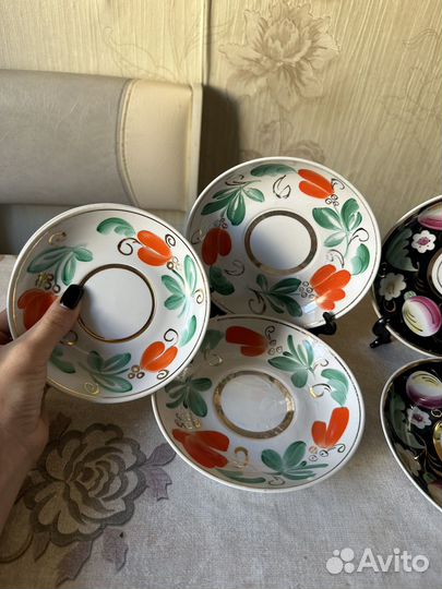 Блюдца от чайного сервиза вербилки СССР