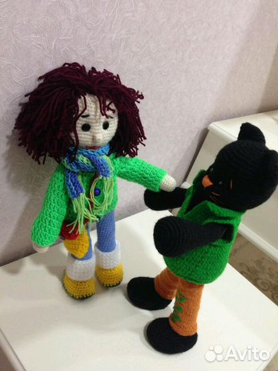 Мультяшки вязанные как в стилях из игрушек Тильда