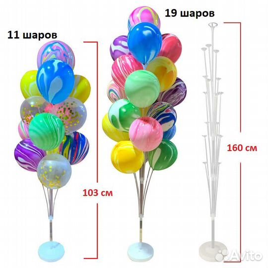 Стойка для воздушных шаров гелий не нужен