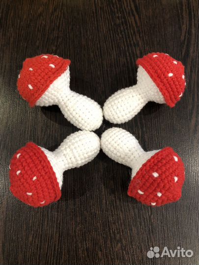 Грибочки вязанные