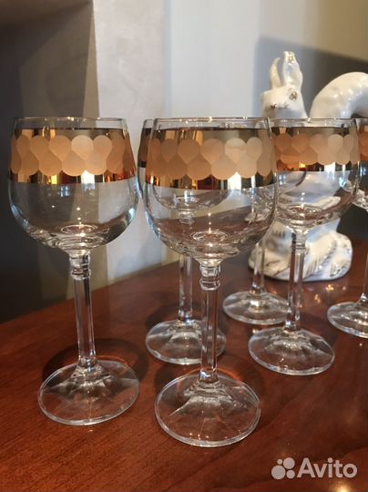 Хрустальные рюмки Богемия винтаж 80-е г