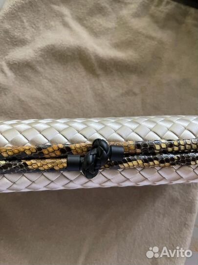 Bottega veneta клатч питон