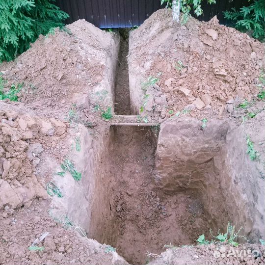 Копка траншей в ручную