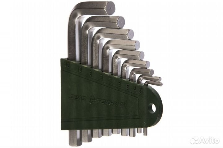 Набор ключей шестигранных 9шт. коротких дт