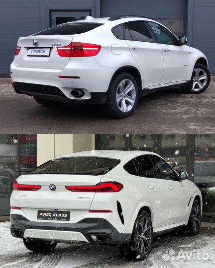 Тюнинг рестайлинг BMW X6 Е71 в BMW X6 G06 LCI