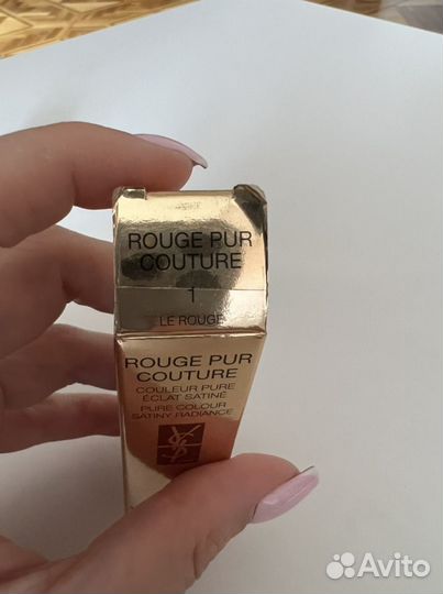 Помада yves saint laurent, цвет 1, красный