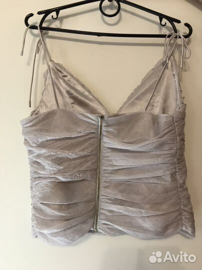 Майка с драпировкой