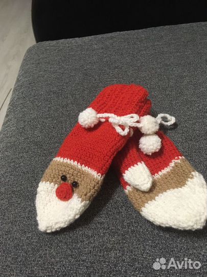 Вязаные варежки