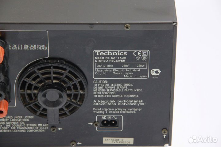 Винтажный стерео ресивер Technics SA-TX30