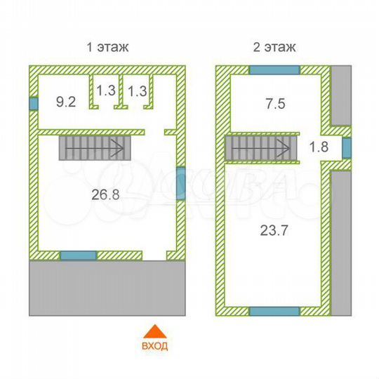 Дача 71 м² на участке 8 сот.