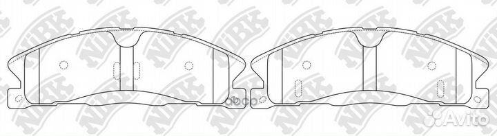Деталь Колодки тормозные дисковые PN0623 NiBK