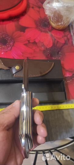 Кованный нож с ножнами в подарочной упаковке