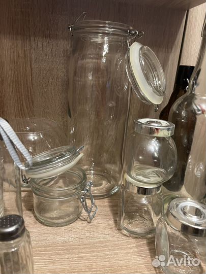 Стеклянная посуда лимонадница банки бутылки чайник
