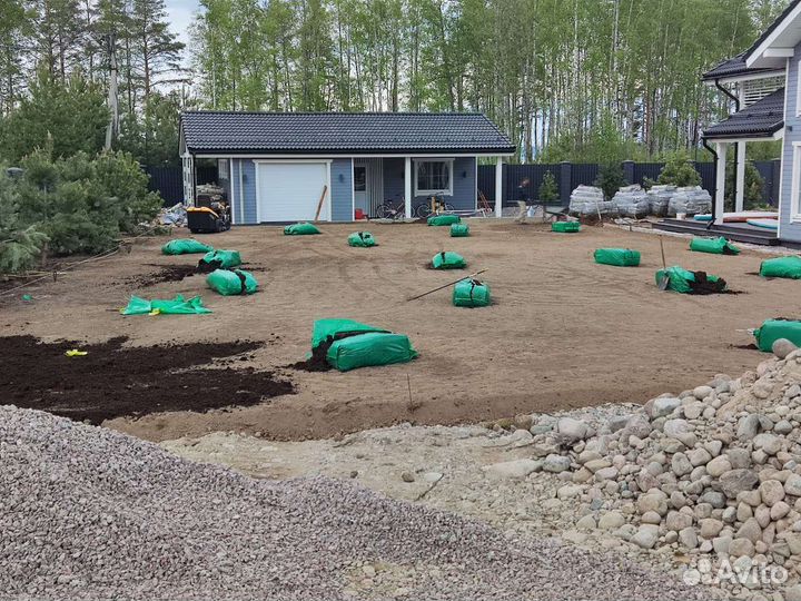 Аренда экскаватора погрузчика, земляные работы