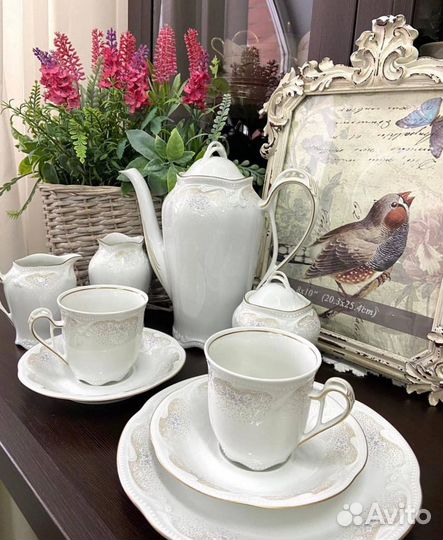 Нежный чайный сервиз от Königl.pr.Tettau