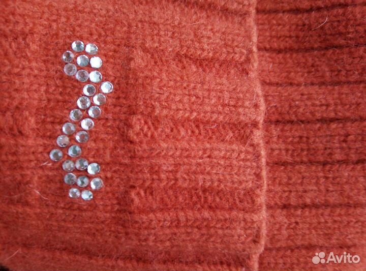 Шапка, шарф (комплект) 50шерсть,25ангора