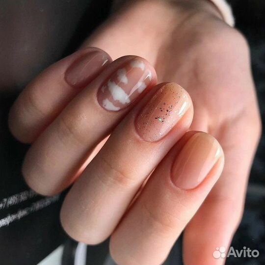 Скоростной маникюр с покрытием гель-лак