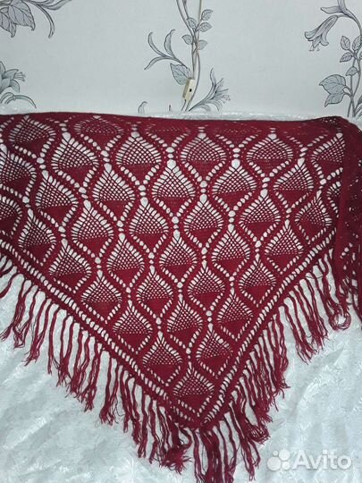 Шаль вязаная крючком