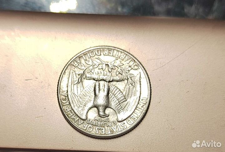 Монета liberty quarter dollar 1977,1974 года