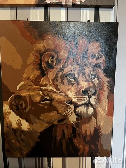 Картины по номерам раскрашенная