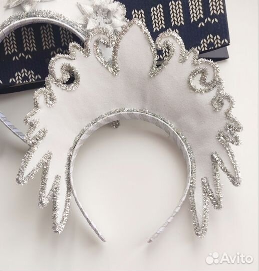 Набор.Корона новогодняя,волшебная палочка-снежинка