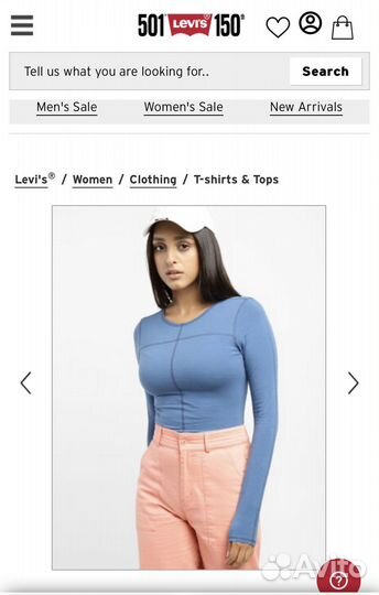 Лонгслив Levis М,L.Оригинал