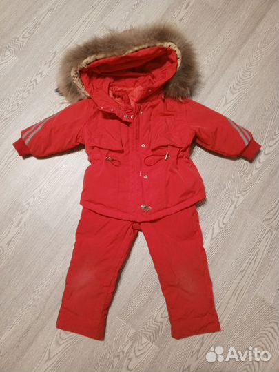 Зимний комбинезон для девочки 98