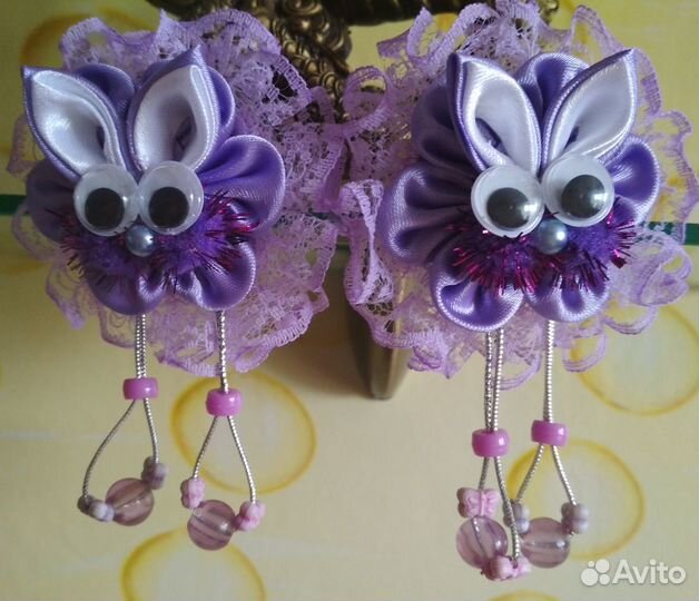 Бантики именные, короны, заколки, ободки