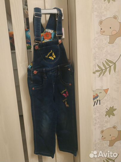 Джинсовый комбенизон для девочки