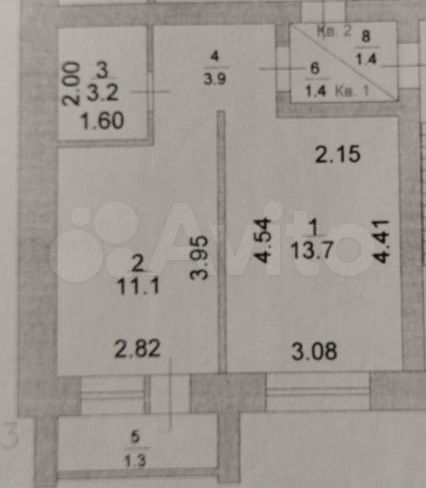 1-к. квартира, 33,3 м², 2/5 эт.