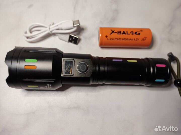 Мощный фонарь аккумуляторный