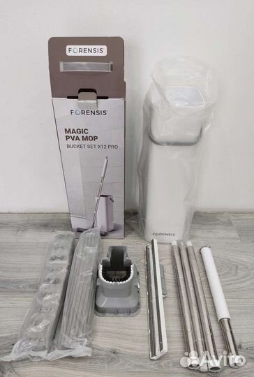 Швабра с ведром и отжимом новая